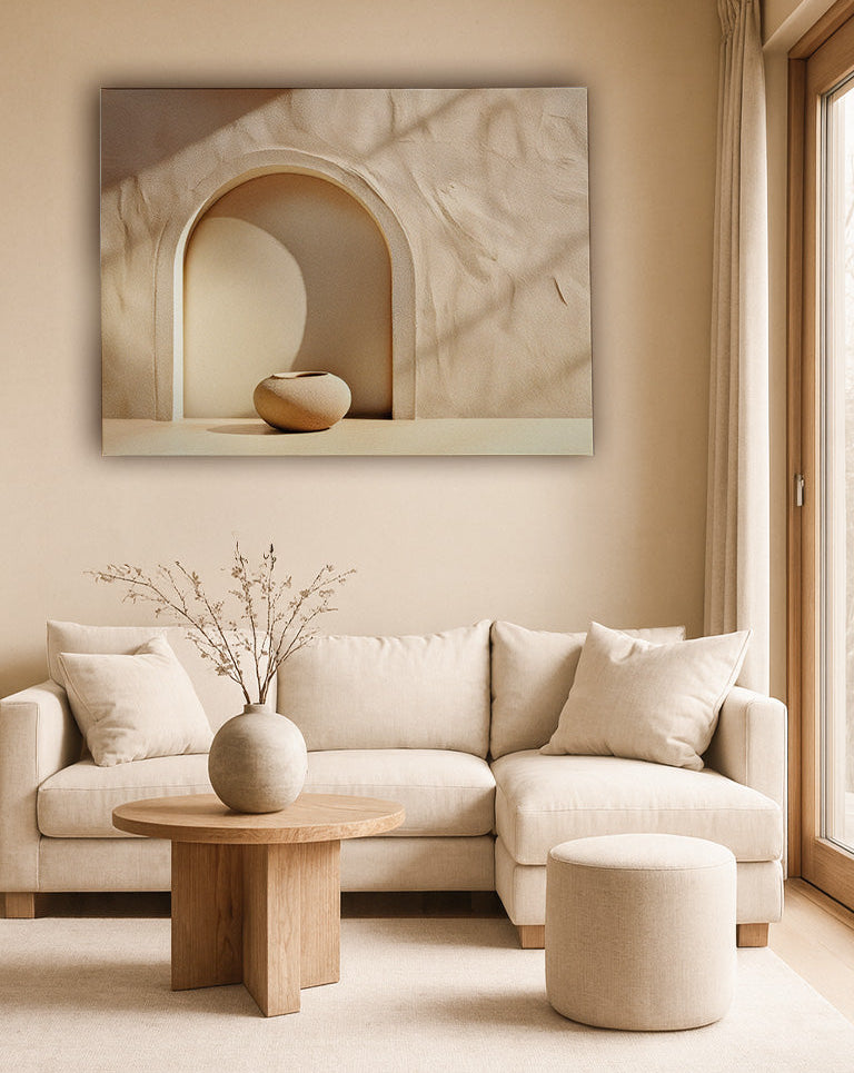 Minimalistische 3D-Bogen Leinwand