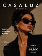 CASALUZ Cat Eye Sunglasses Noir