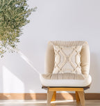 Baumwoll/Linen Kissenbezug mit Quasten