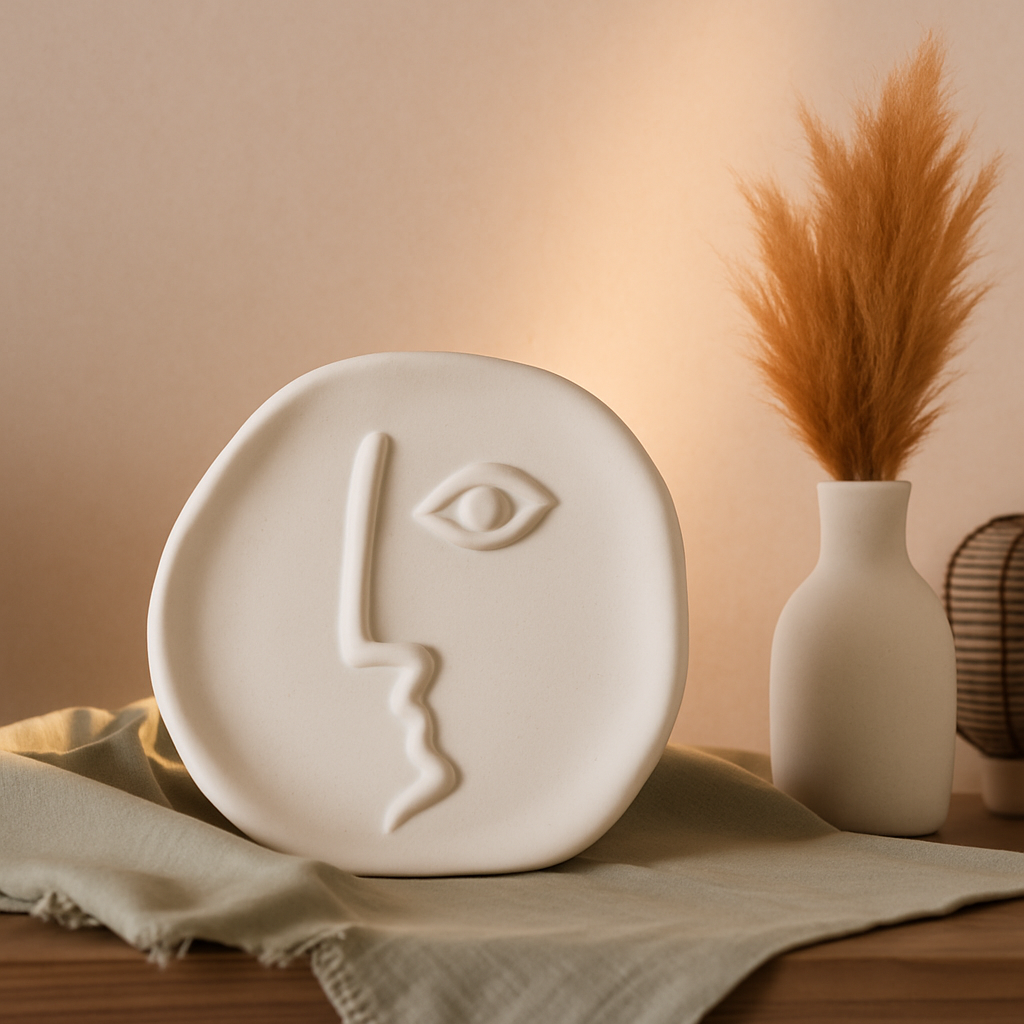 Designer Keramik Gesichtsvase