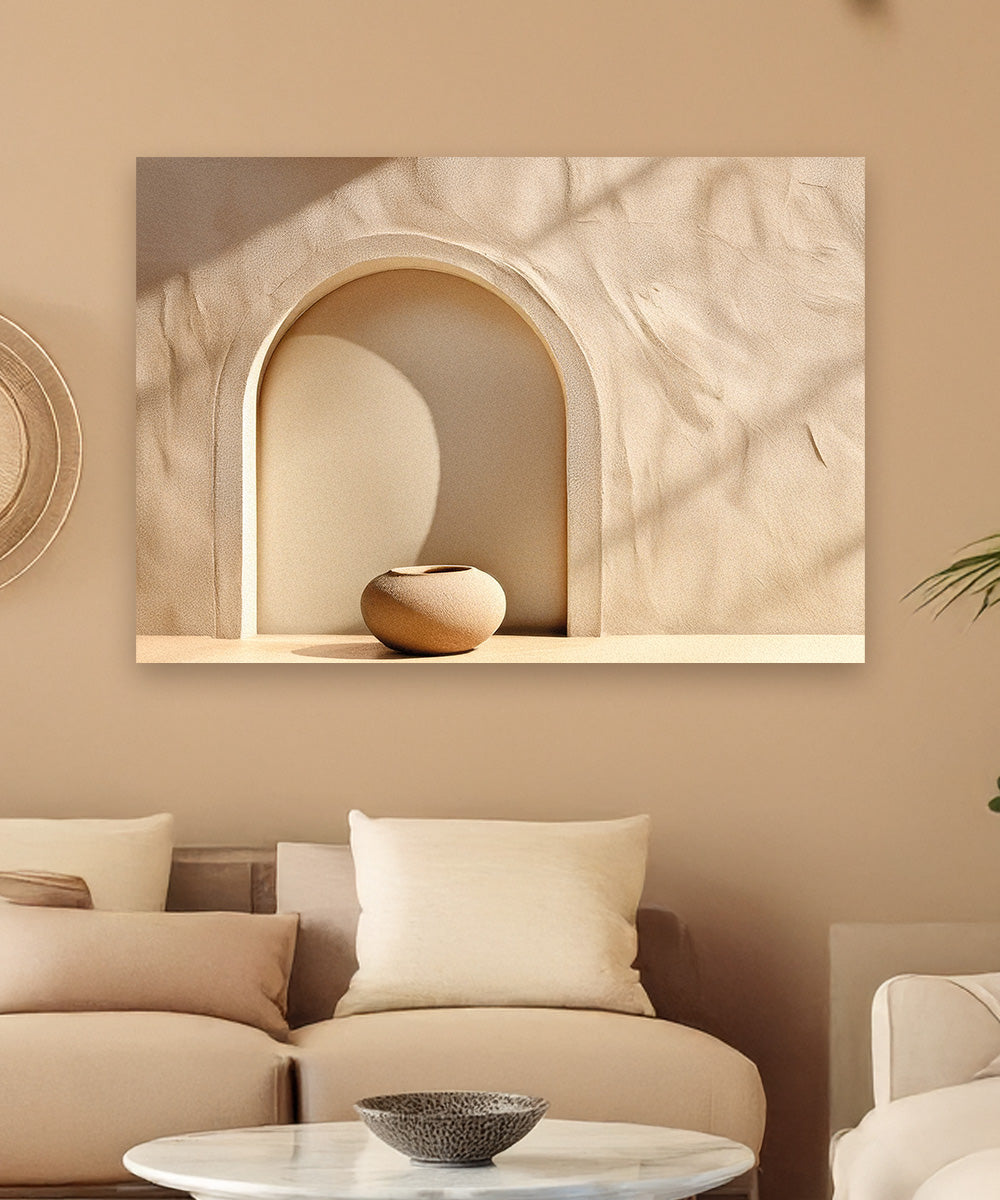 Minimalistische 3D-Bogen Leinwand