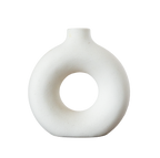 Minimalistische Ringvase Keramik