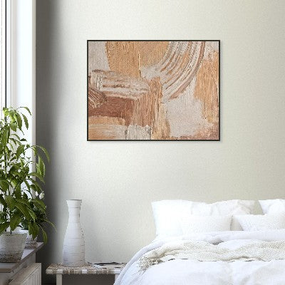 Texturierte Essence  - 60x80cm & 70x100cm in warmen Beigetönen