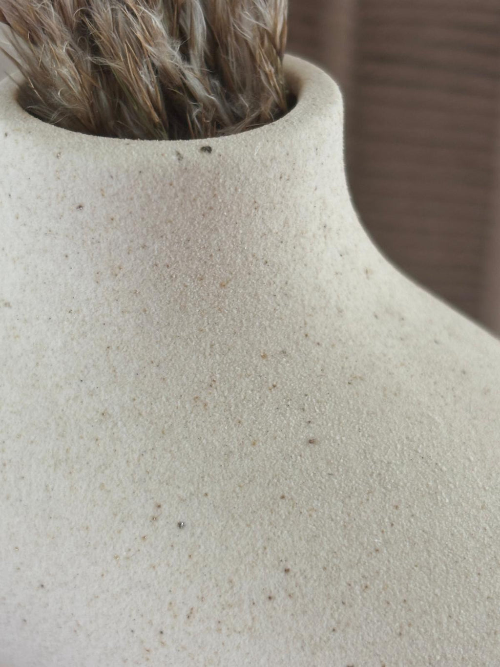 Minimalistische Ringvase Keramik