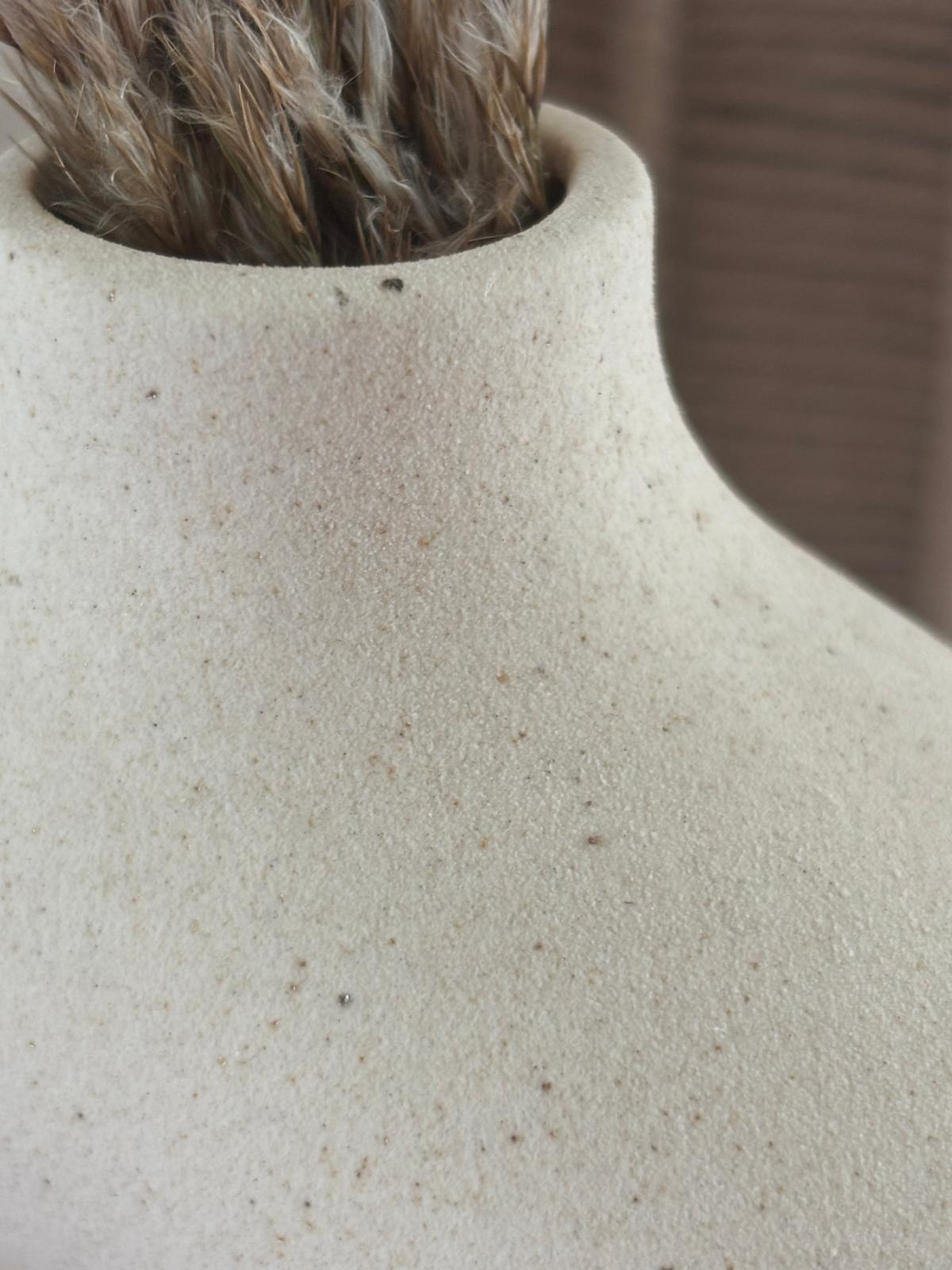 Minimalistische Ringvase Keramik