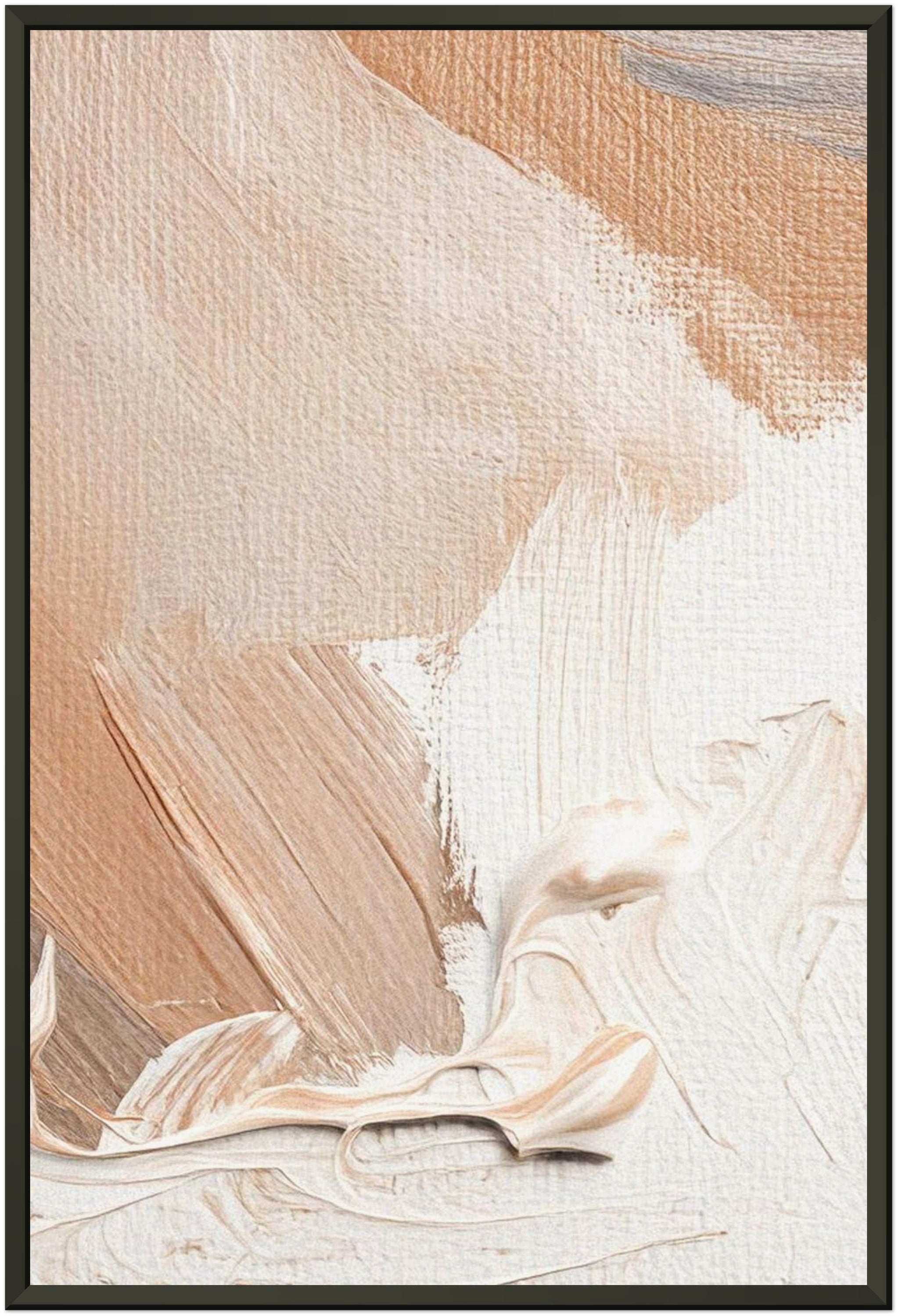 Eleganter Leinwanddruck in Beige